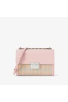 Charles Keith Chain Flap Shoulder Bag Pink